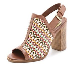 House of Harlow block heel sandals!